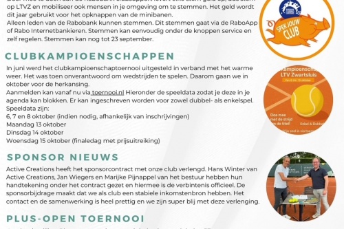 Nieuwsbrief 13 september 2025
